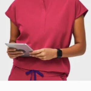 Figs Women's Pink Scrub Top